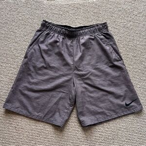 Nike Gray DRI-FIT Athletic Performance Shorts